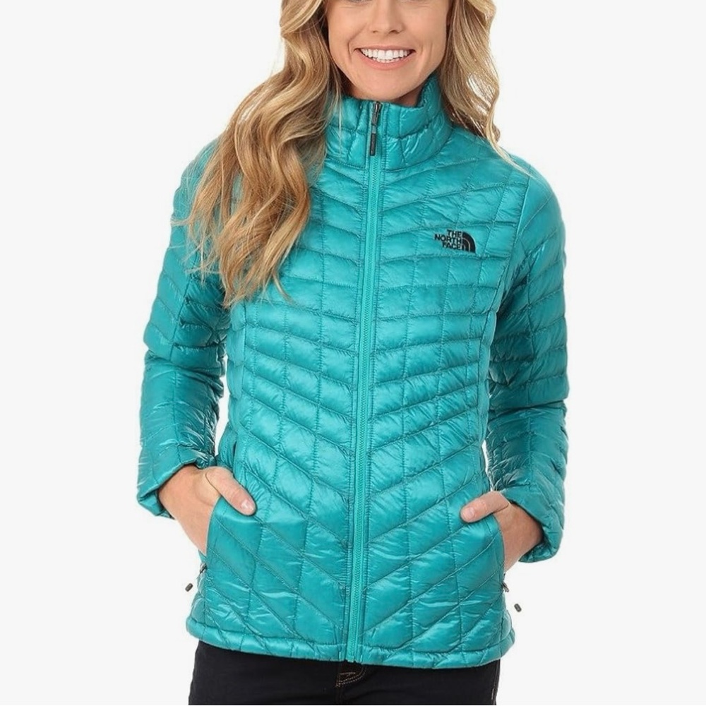 THE NORTH FACE TNF Thermoball Full Zip Jacket, Large, Teal Green/Blue